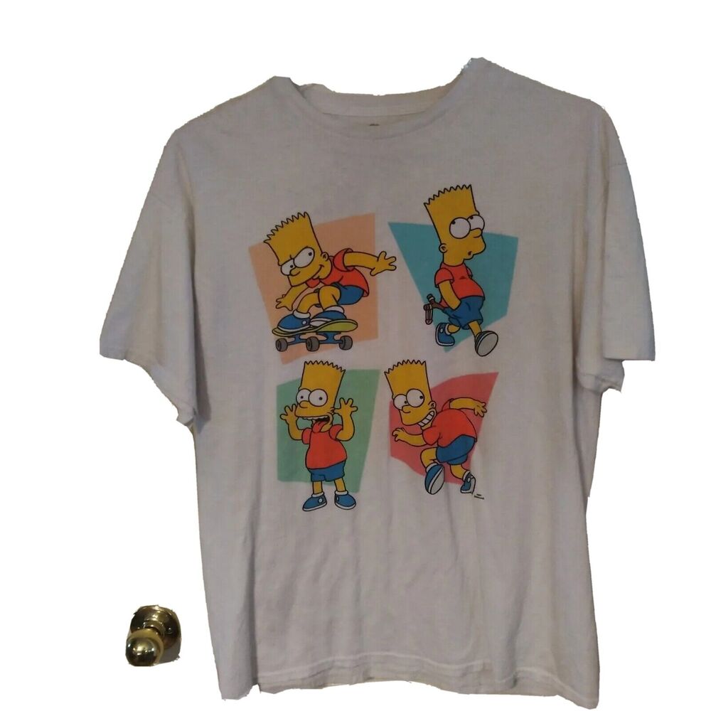 The Simpsons The Family 20th Century Vintage White Cotton T-Shirt Size Large